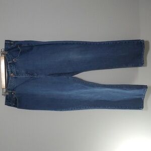 Lands' End jeans women's size 18 blue straight leg fit 3